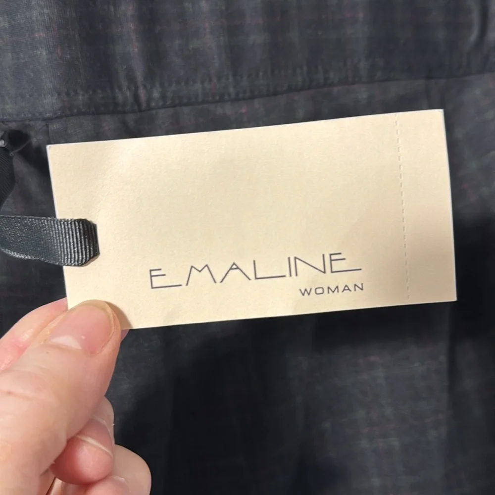 Emaline Pants Pull On Checked Straight Leg Stretch in Size 22W NWT - Picture 13 of 15